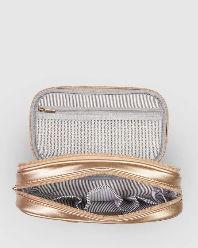 Rosie Makeup Case (Champagne)