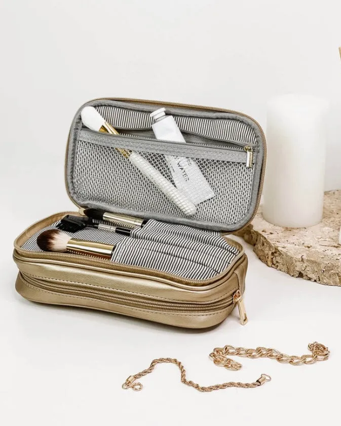 Rosie Makeup Case (Champagne)