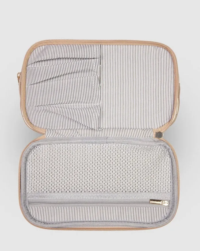 Rosie Makeup Case (Champagne)