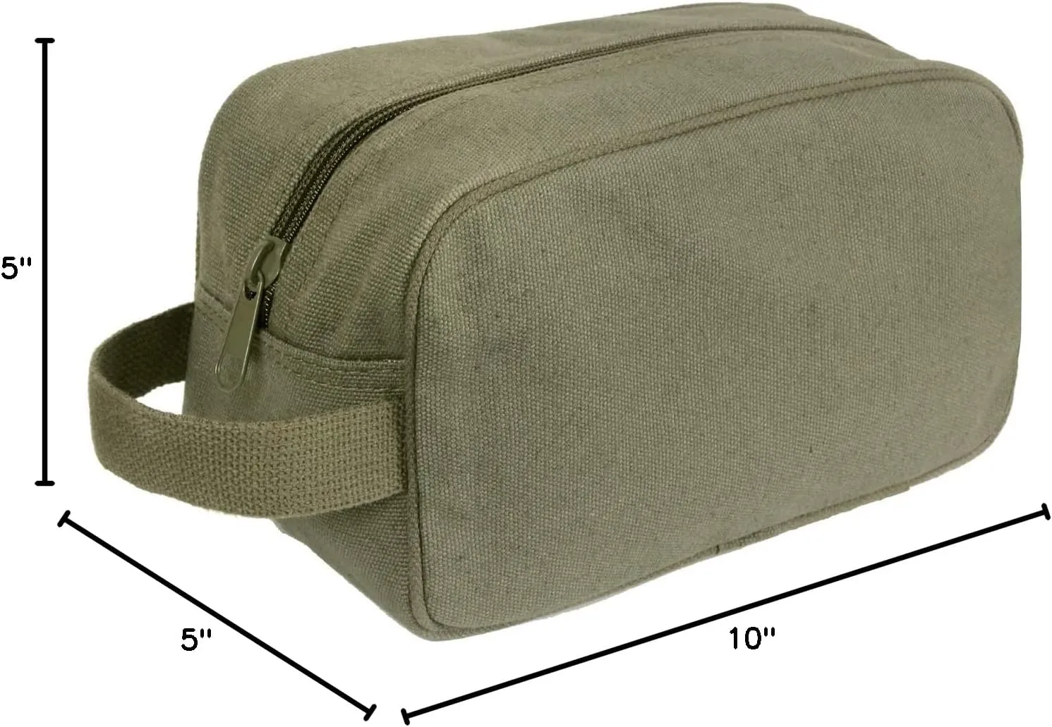 Rothco Canvas Travel Kit Bag Toiletry Bag Military Dopp Kit