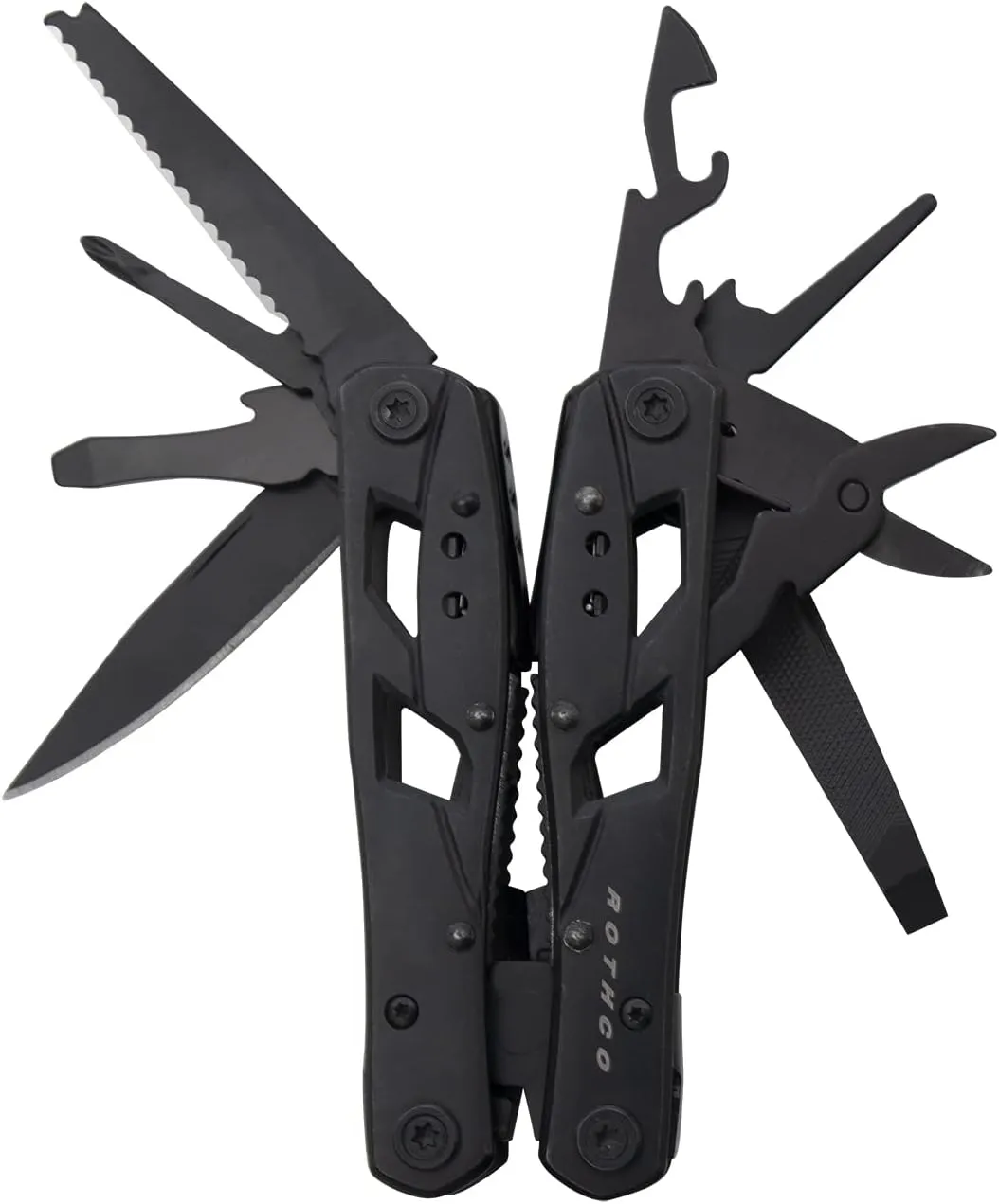 Rothco Stainless Steel Multi-Tool - Great for Camping, Hiking, and Everyday Use - Black