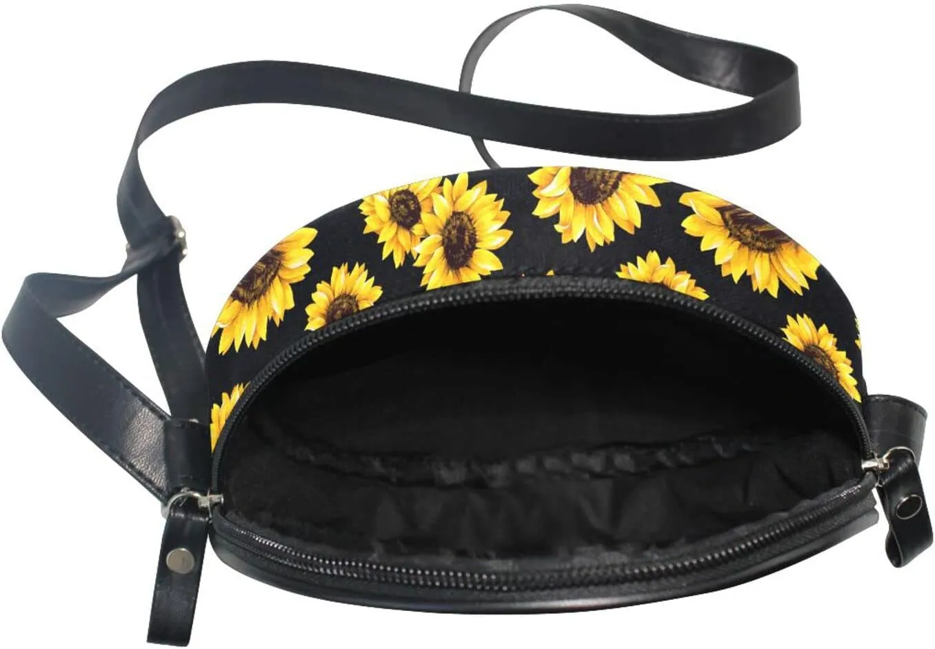 Round Crossbody Wallet, Fashion Circle Purse Messenger Bag