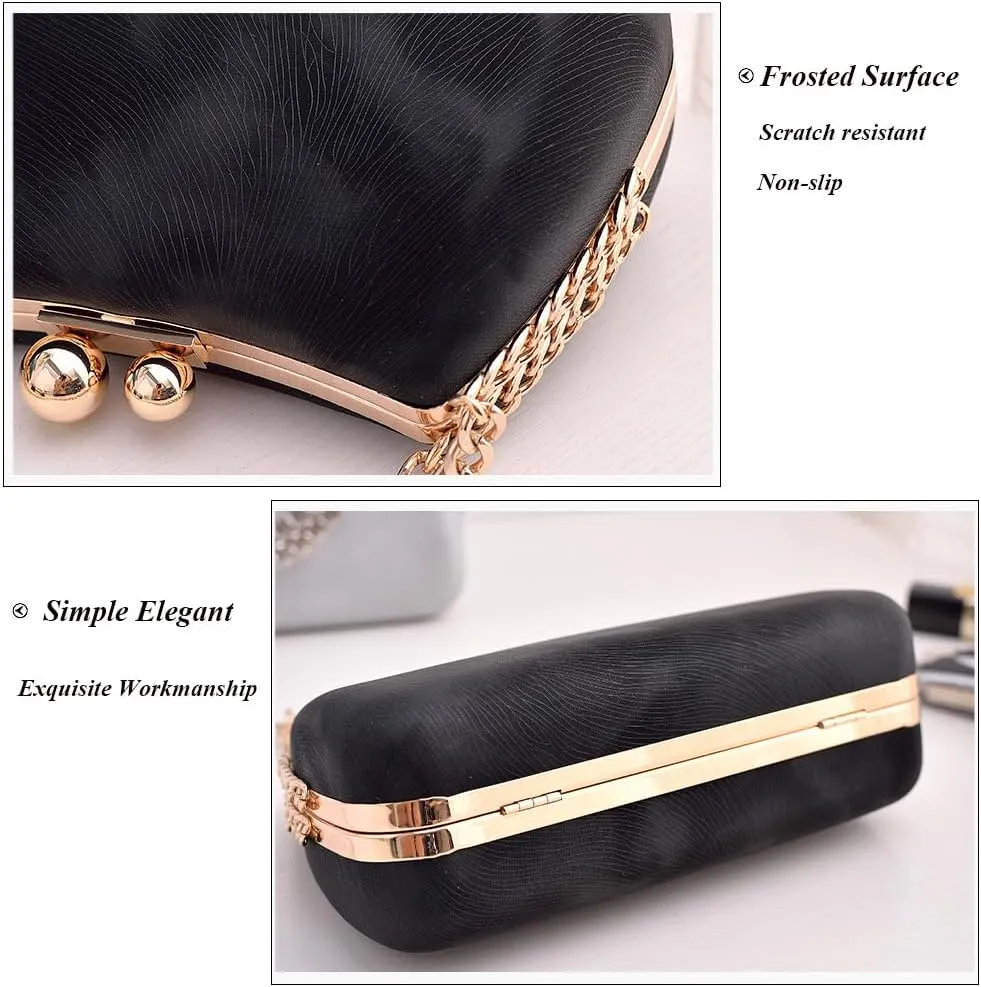 RTGGSEL Women‘s Wedding Cocktail Evening Bag Purse Shoulder Crossbody Bags with Chain Strap Party Prom Satchel Handbag