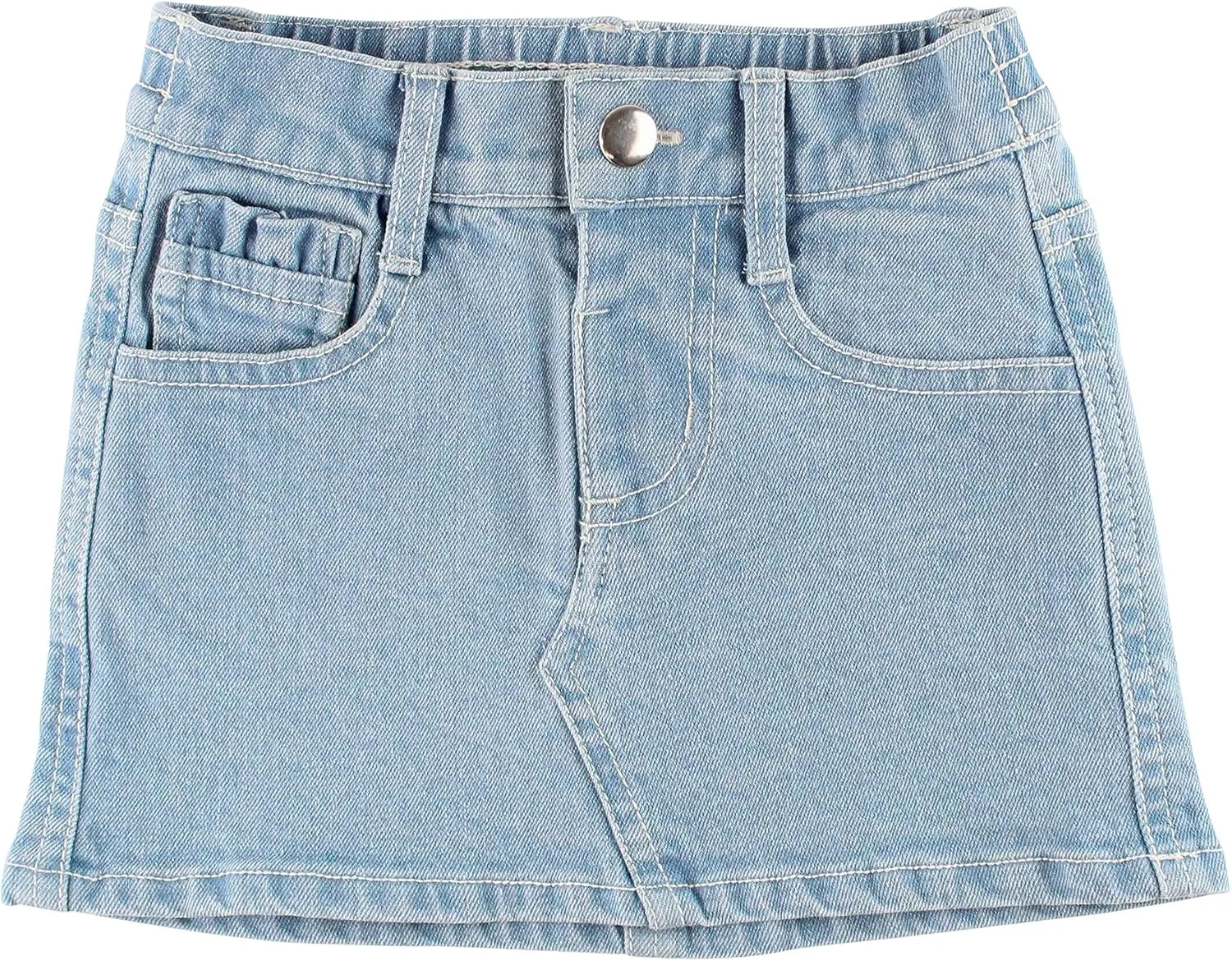 RuffleButts Baby/Toddler Girls Stretch Denim Jean Skirt