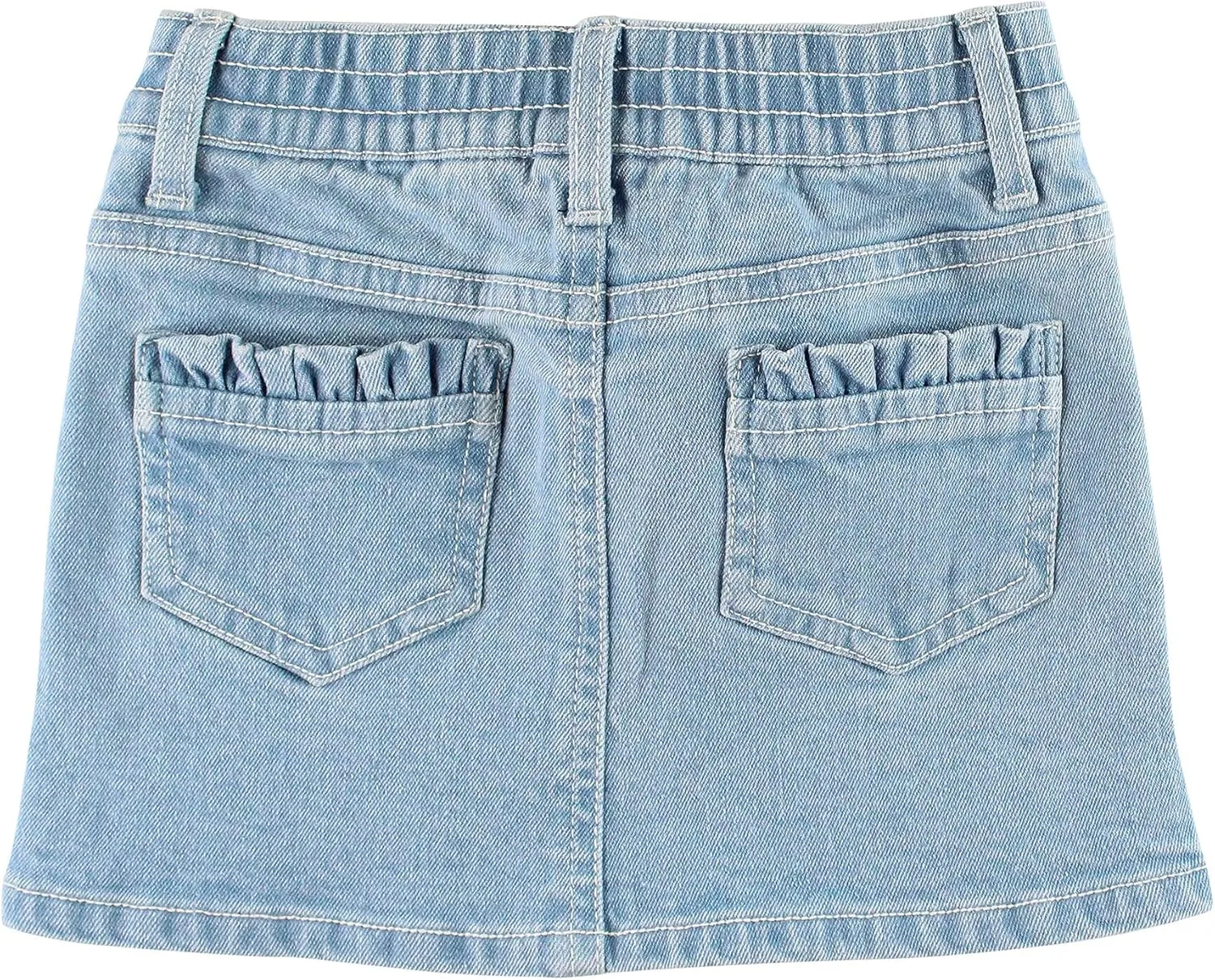 RuffleButts Baby/Toddler Girls Stretch Denim Jean Skirt