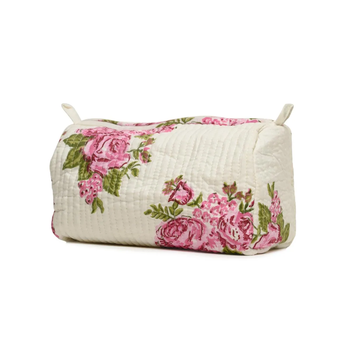 RUSSINE ROSE BOUQUET QUILTED TOILETRY POUCH