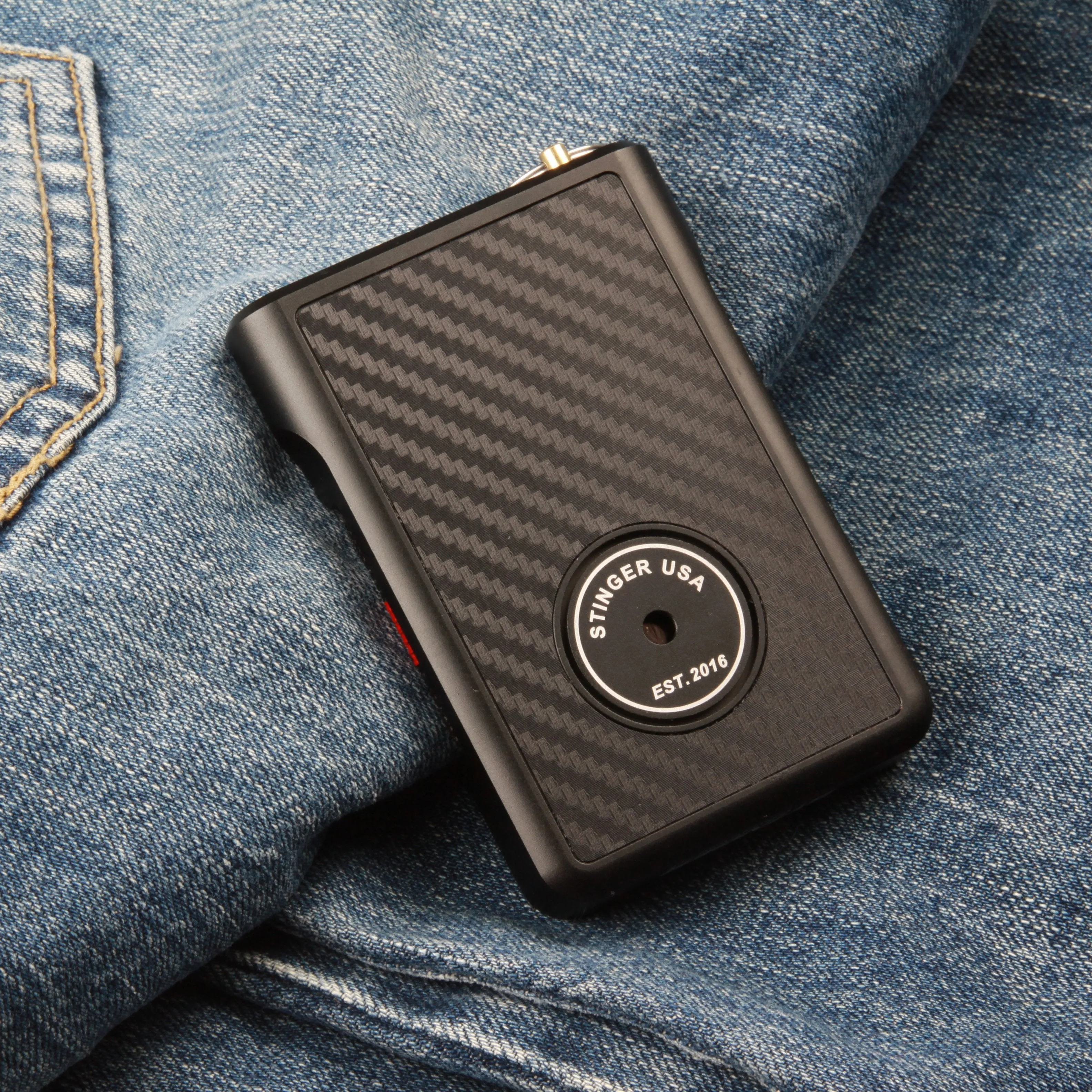Safety Wallet With Personal Alarm Multi Functional Tool (Black Marble)