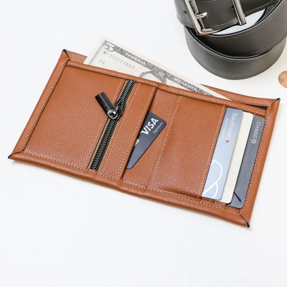Sample Sale-Lucky $2 Wallet- Brown Legacy Faux Leather #1