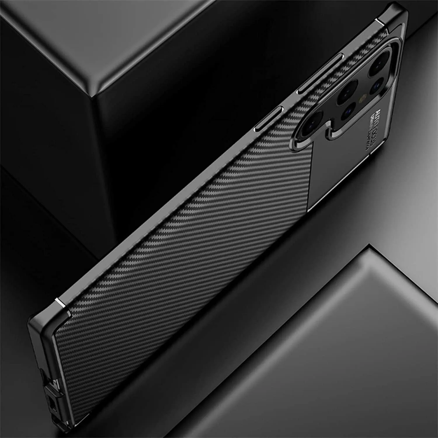 Samsung Galaxy S23 Ultra Case, Carbon Gel Phone Cover Ultra Slim Shockproof
