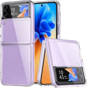 Samsung Galaxy Z Flip 4 Case Clear Slim Shockproof Hard Cover