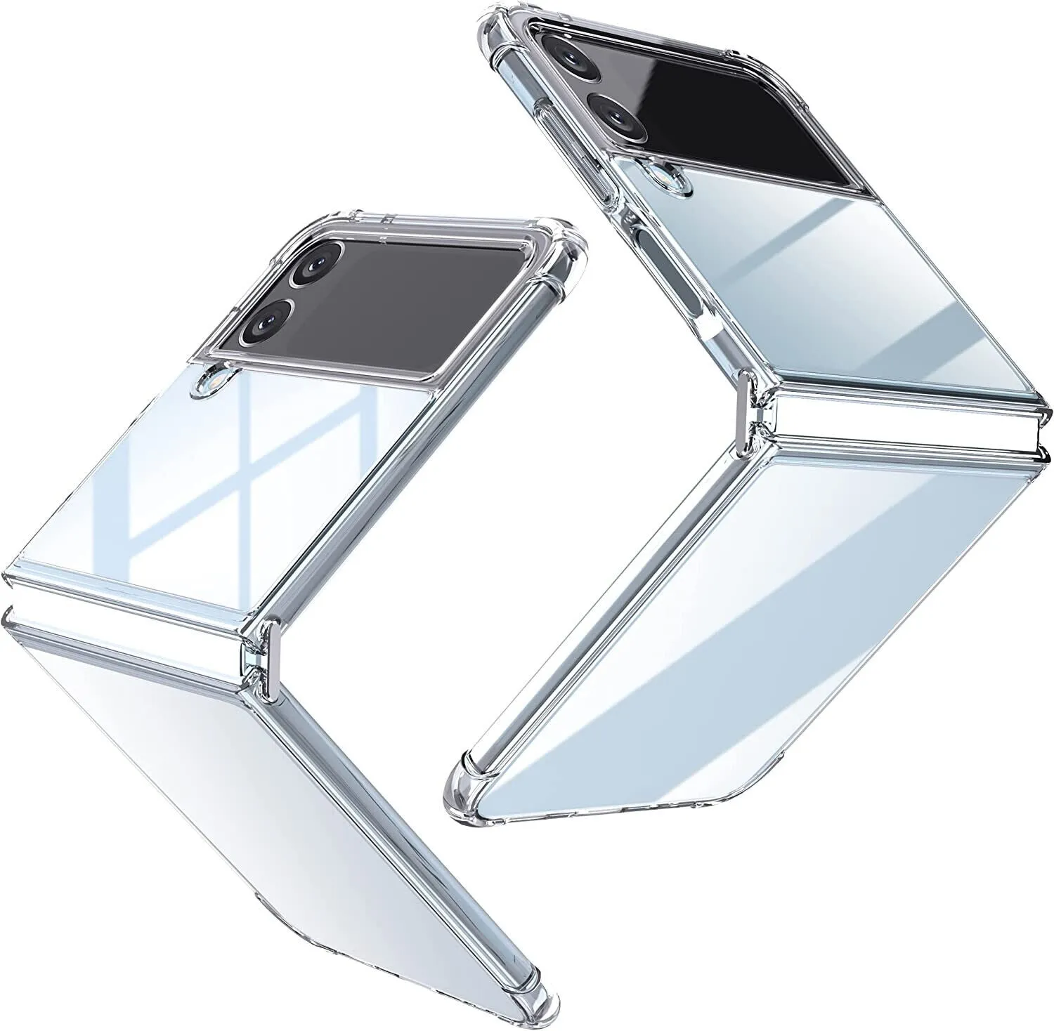 Samsung Galaxy Z Flip 4 Case Clear Slim Shockproof Hard Cover