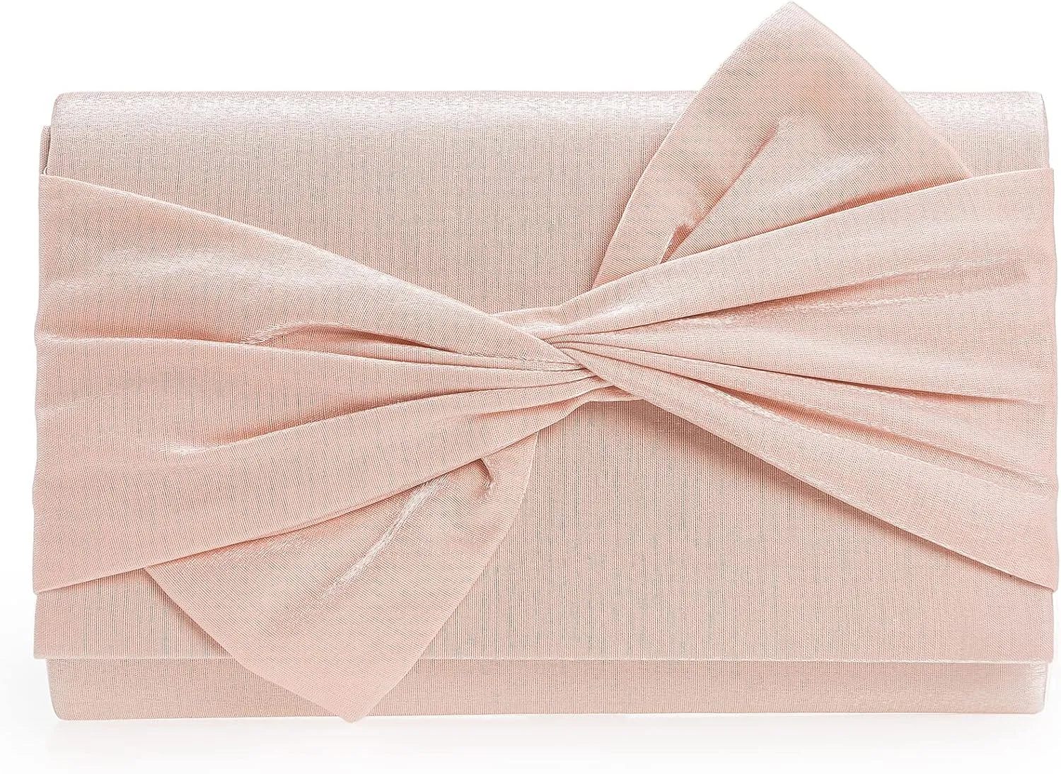 Satin Evening Bag Bow Flap Clutch Purse for Women Formal Party/Prom/Wedding…