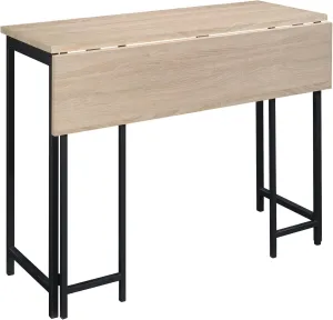 Sauder North Avenue Table with Drop Leaf, L: 47.50" x W: 28.38" x H: 36.13", Charter Oak Finish