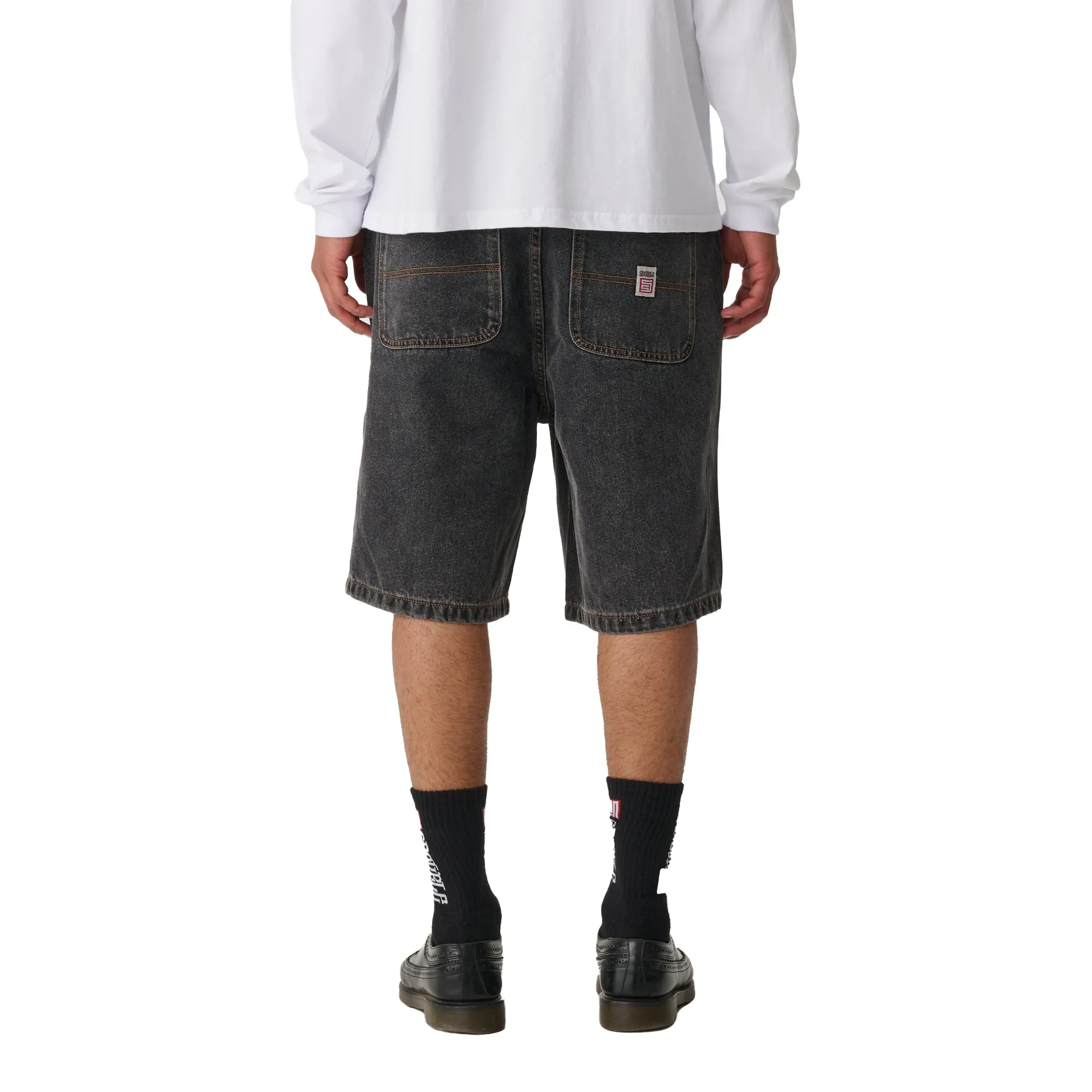 S/DOUBLE Denim Standard Short One Faded Black