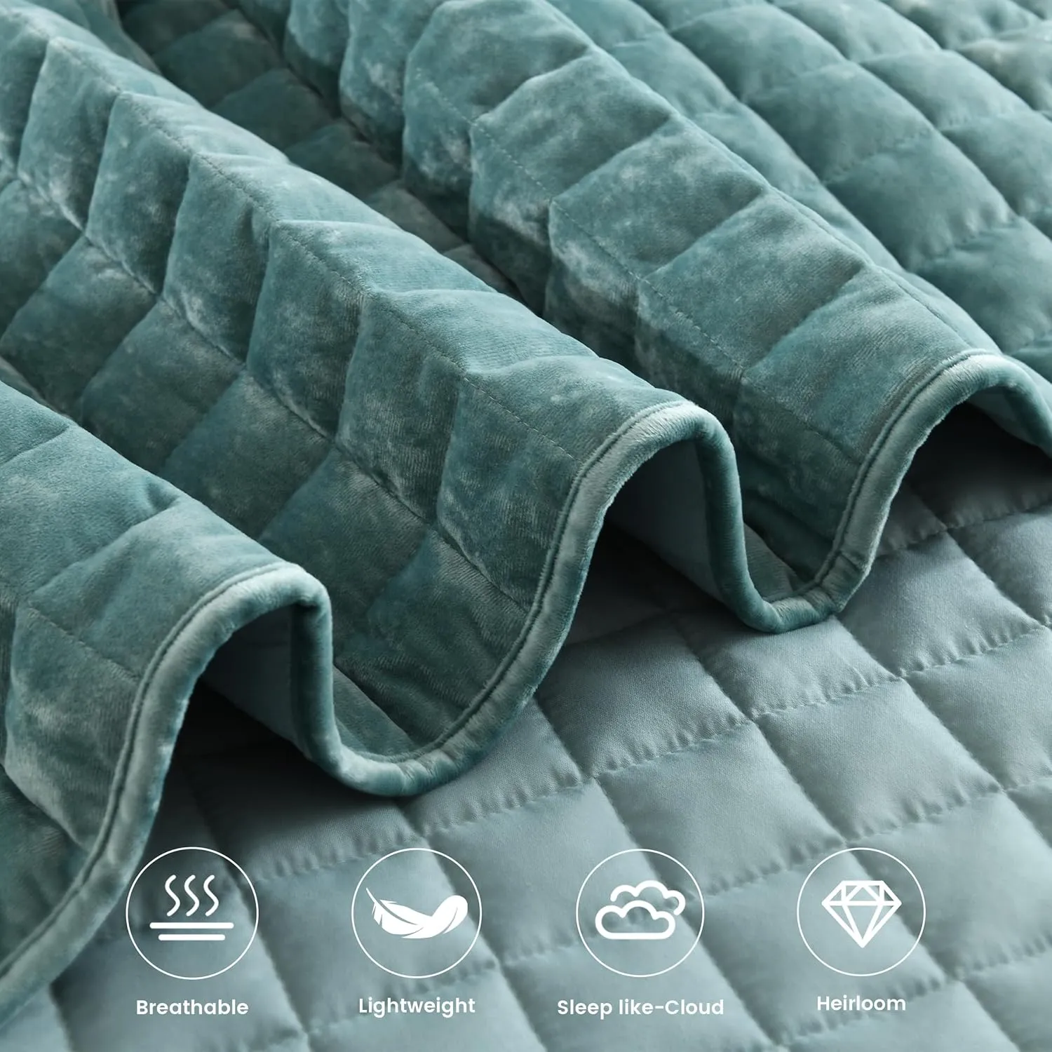 Secgo King Comforter Set for Bed - Velvet Quilts King Size, Black Bedspreads (98 * 106 Inch) with 2 Pillow Shams, Patchwork Reversible Lightweight Bedding