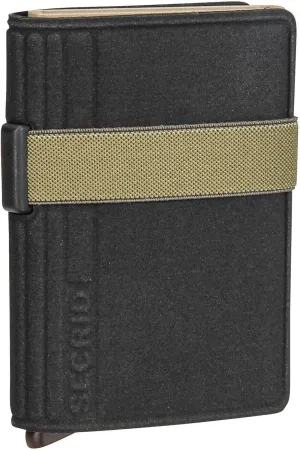 Secrid Liba® BLI Black Olive Credit Card Holder Wallet, Black, Minimalist