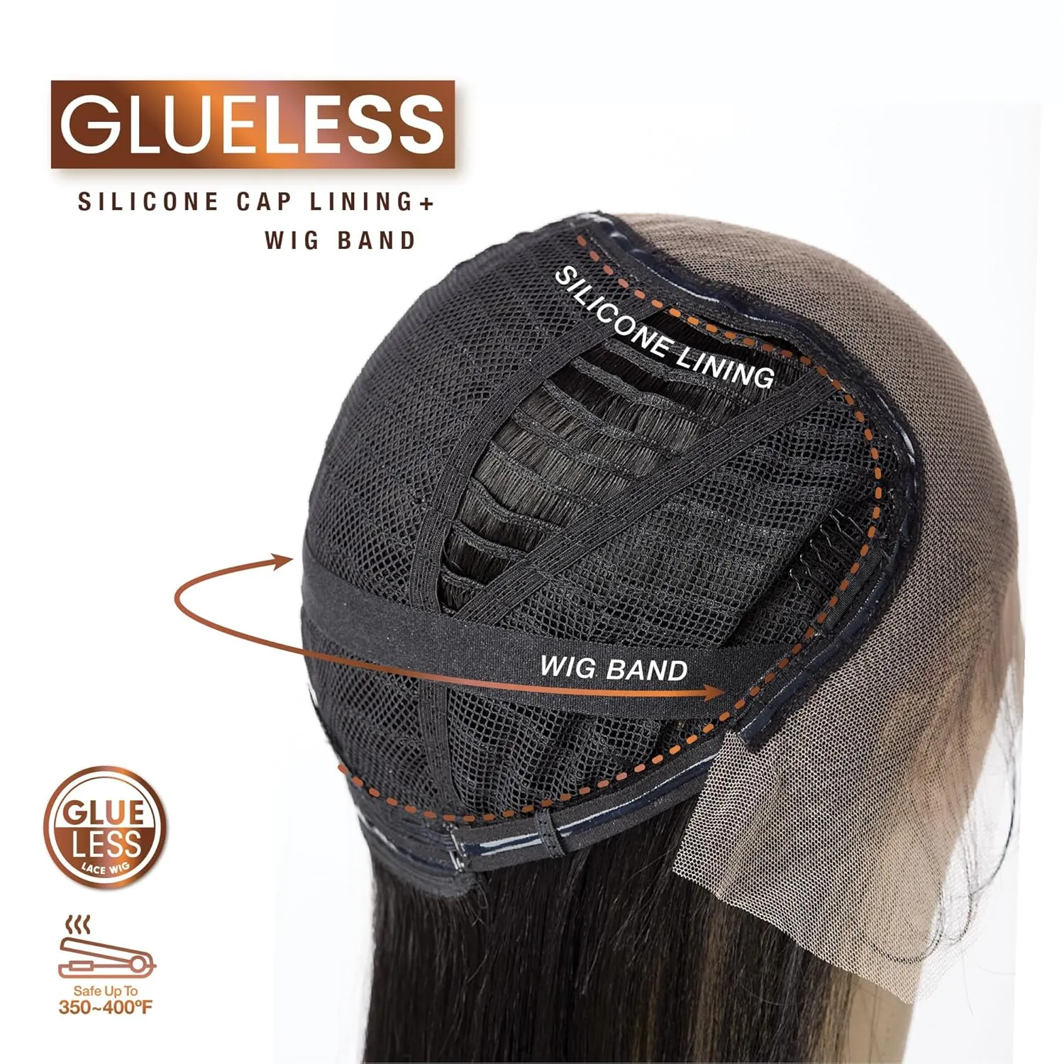 Sensationnel Bare Lace 13X6 Wigs - Unit 3 Lacefrontal Glueless Synthetic 180 Degree Preplucked Hairline (1 JETBLACK)