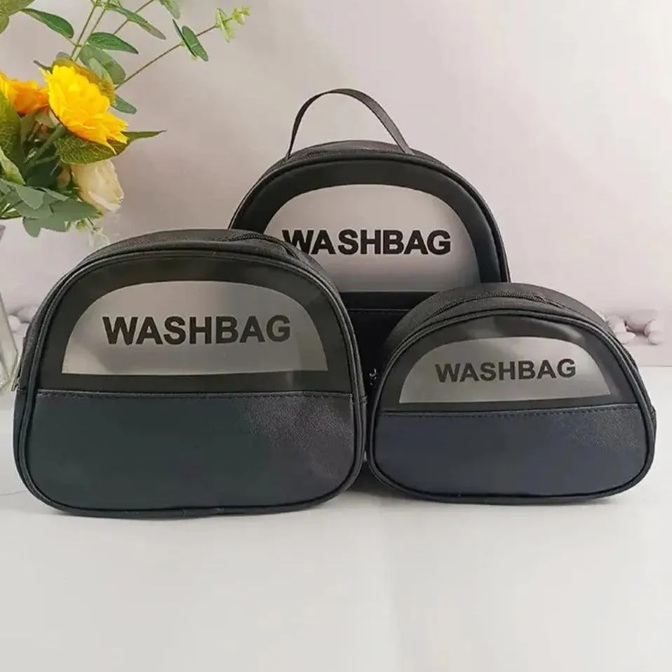 SET OF TRAVEL WASH BAGS