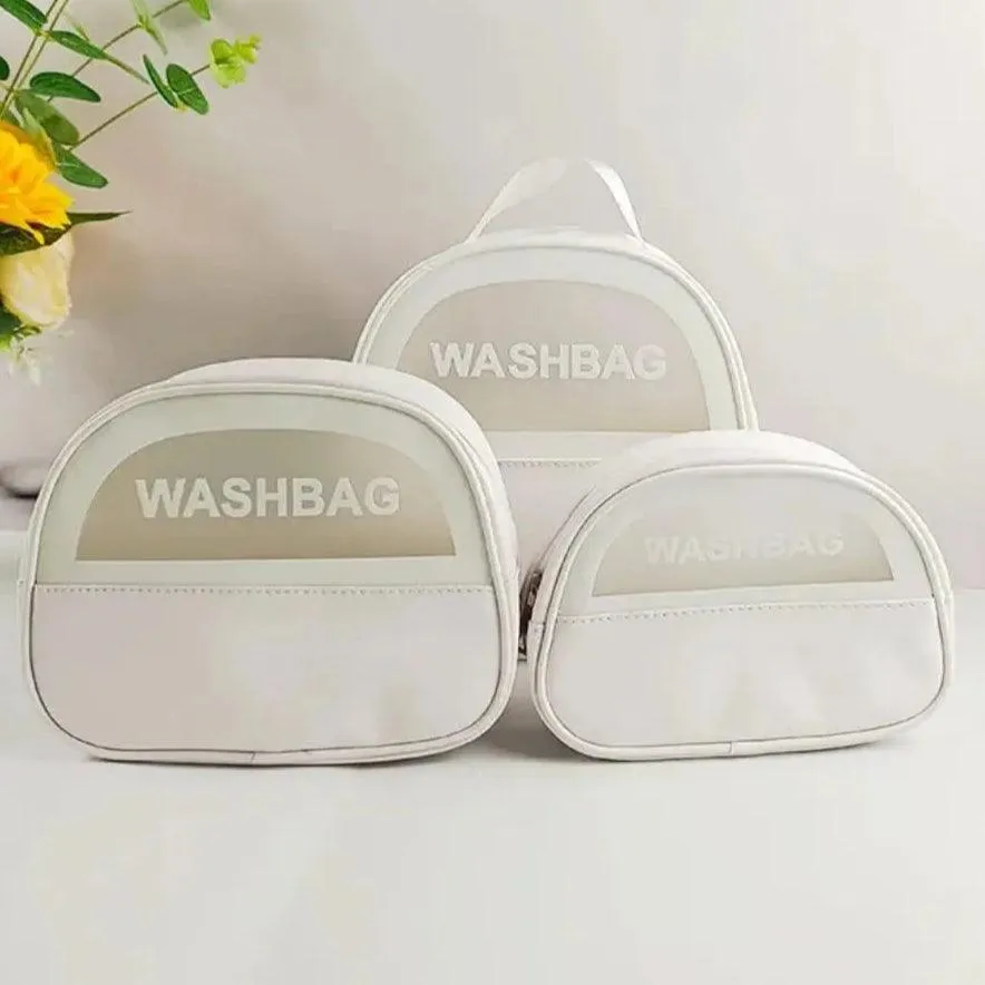 SET OF TRAVEL WASH BAGS