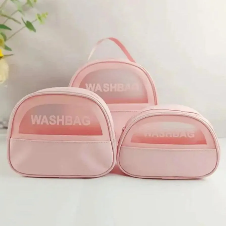 SET OF TRAVEL WASH BAGS