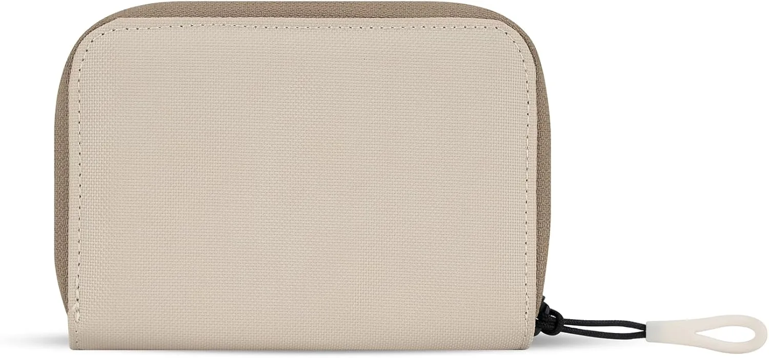 Sherpani Barcelona, Small Nylon Bifold Zipper Pocket Wallet for Women, Travel Bag, RFID Protection