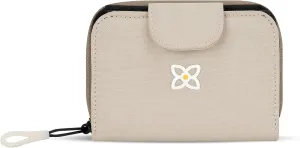 Sherpani Barcelona, Small Nylon Bifold Zipper Pocket Wallet for Women, Travel Bag, RFID Protection