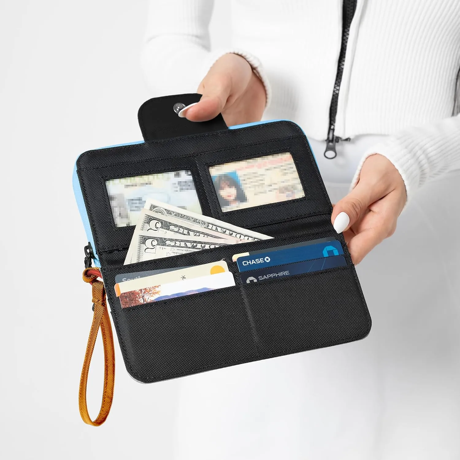 Sherpani Tulum, Nylon Large Zip Around Wallet, Wristlet, Purse with Card Holder Organizer for Women