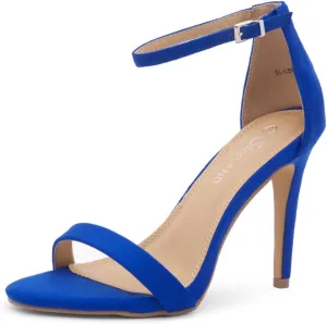 Shoe Land Women’s High Heels – Open Toe Stiletto Heels with Adjustable Ankle Strap | Dressy Sexy Strappy Heeled Sandals for Wedding, Prom, Party & Evening Wear