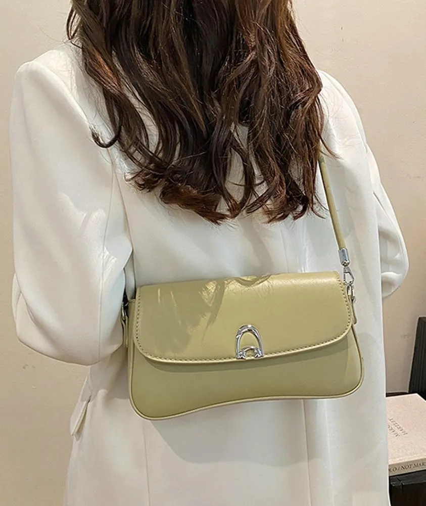 Shoulder Bag for Women Crossbody Purses with 2 Removable Straps Trendy Leather Bag Clutch Tote Handbags Saddle Bag