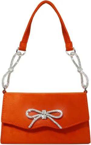Shoulder Bags for Women, Shimmering Rhinestones Bowknot Evening Bag Fashion Purse Clutch Shoulder Tote HandBag