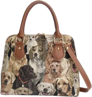 Signare Tapestry Hand Shoulder Bag Cross Body Purses Handbag Satchel Bag for Women In Labrador Dog Design|CONV-LAB