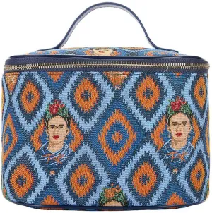 Signare Tapestry Toiletry Bag Makeup Organizer bag for Women with Mexican Folk Art Design