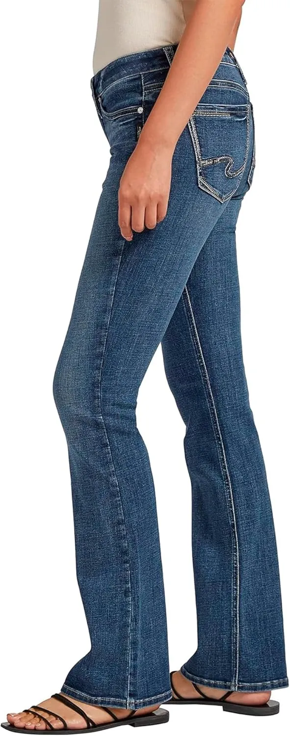 Silver Jeans Co. Women's Tuesday Low Rise Slim Bootcut Jeans