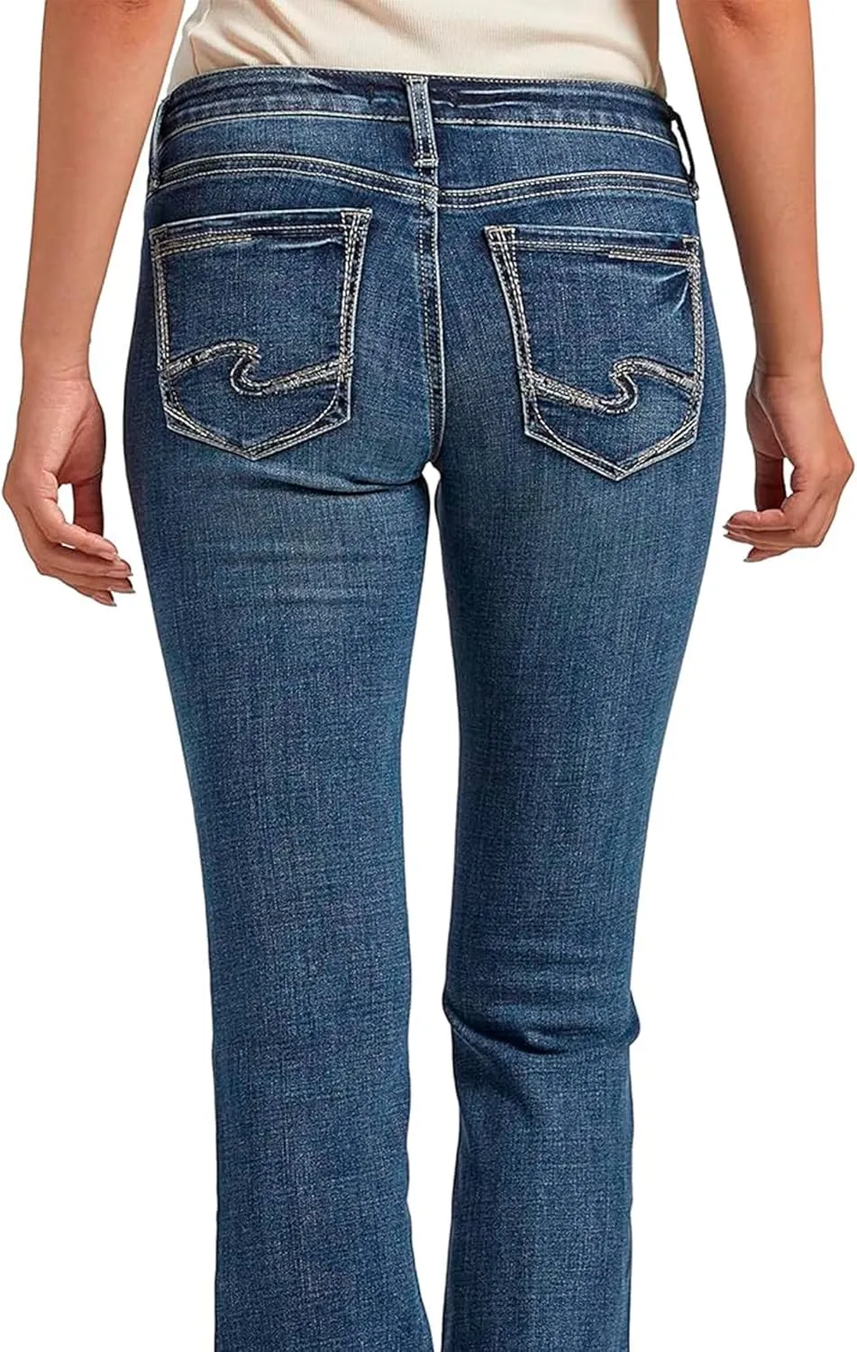 Silver Jeans Co. Women's Tuesday Low Rise Slim Bootcut Jeans