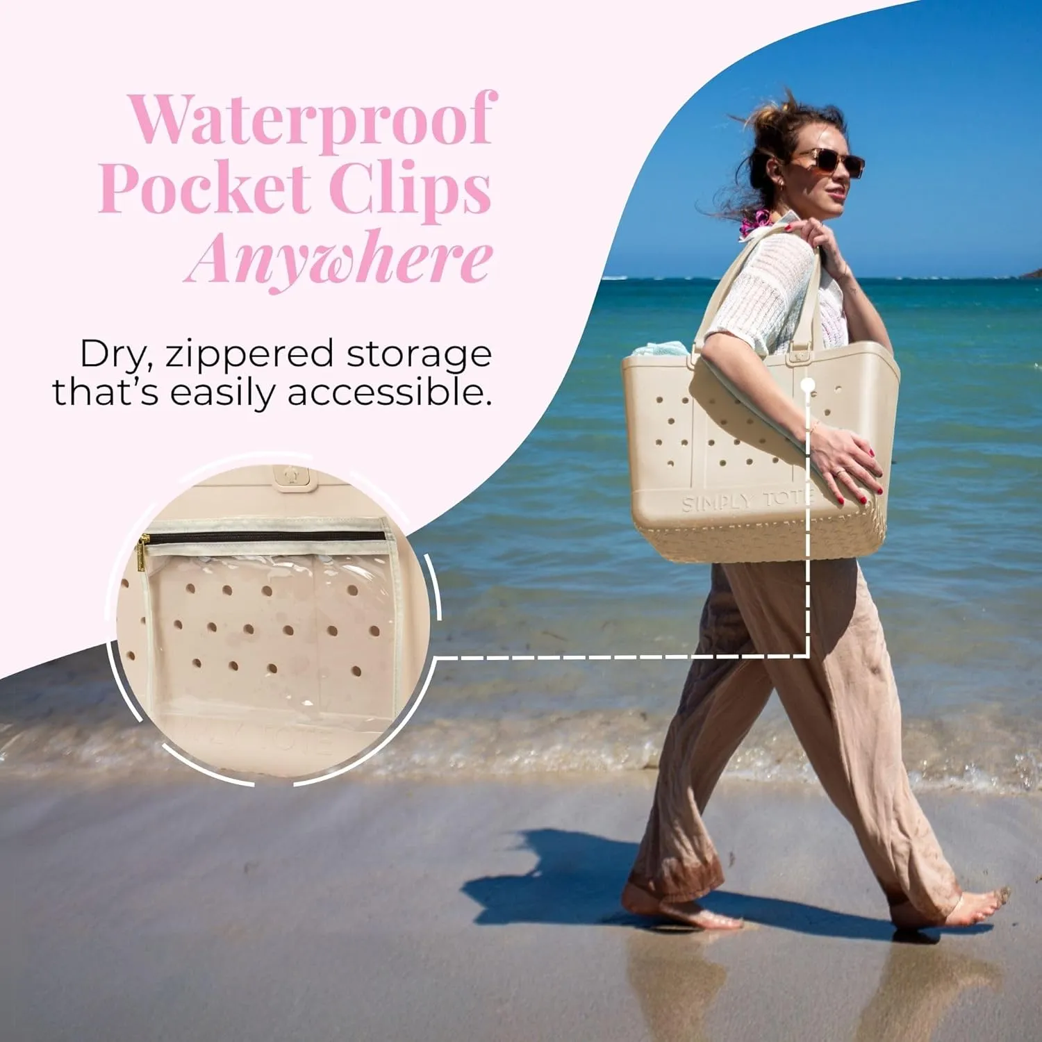 Simply Southern, Large Tote Bag
