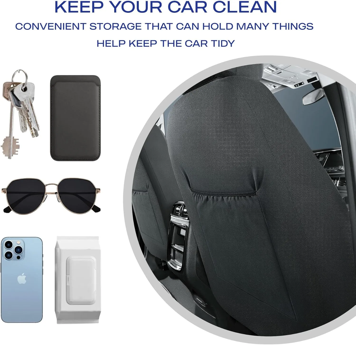 Skechers Car Seat Covers,Luxury Faux Leather Seat Covers,Waterproof Anti Slip Car Seat ProtectorFull Set,Car Accessories Airbag Universal Fit for Most Cars,Vans,Trucks,SUV,Beige