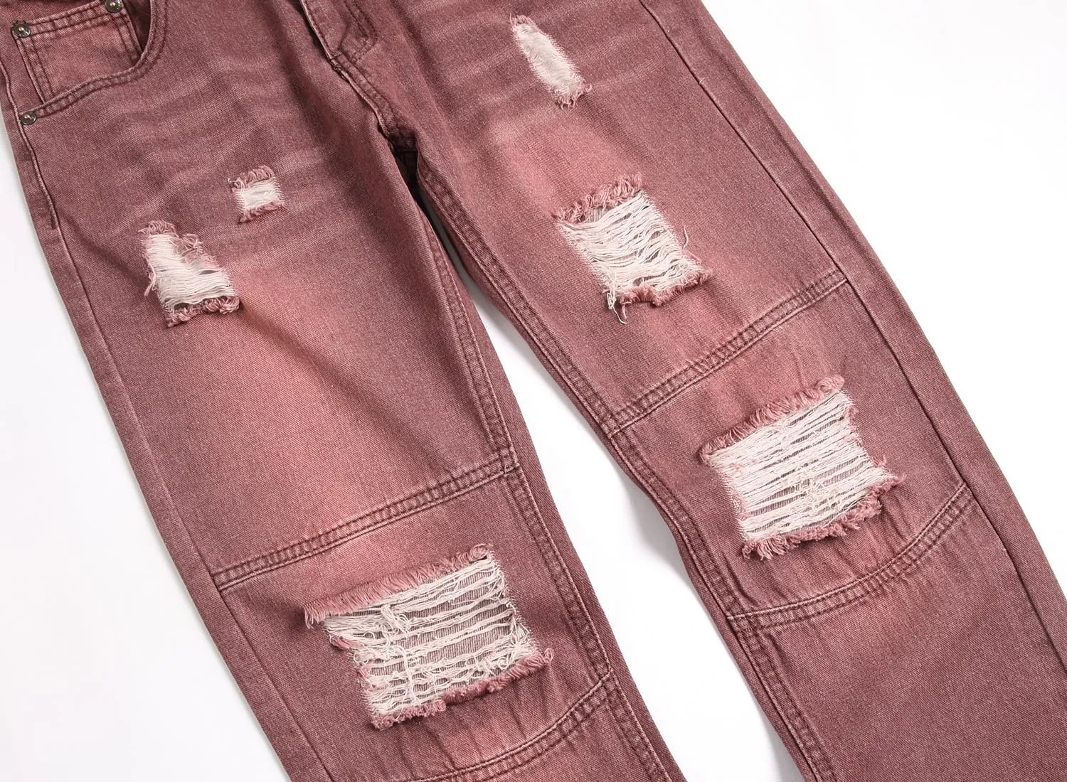 Slim Fit Men's Jeans, Ripped Stretch Jeans Denim Pants
