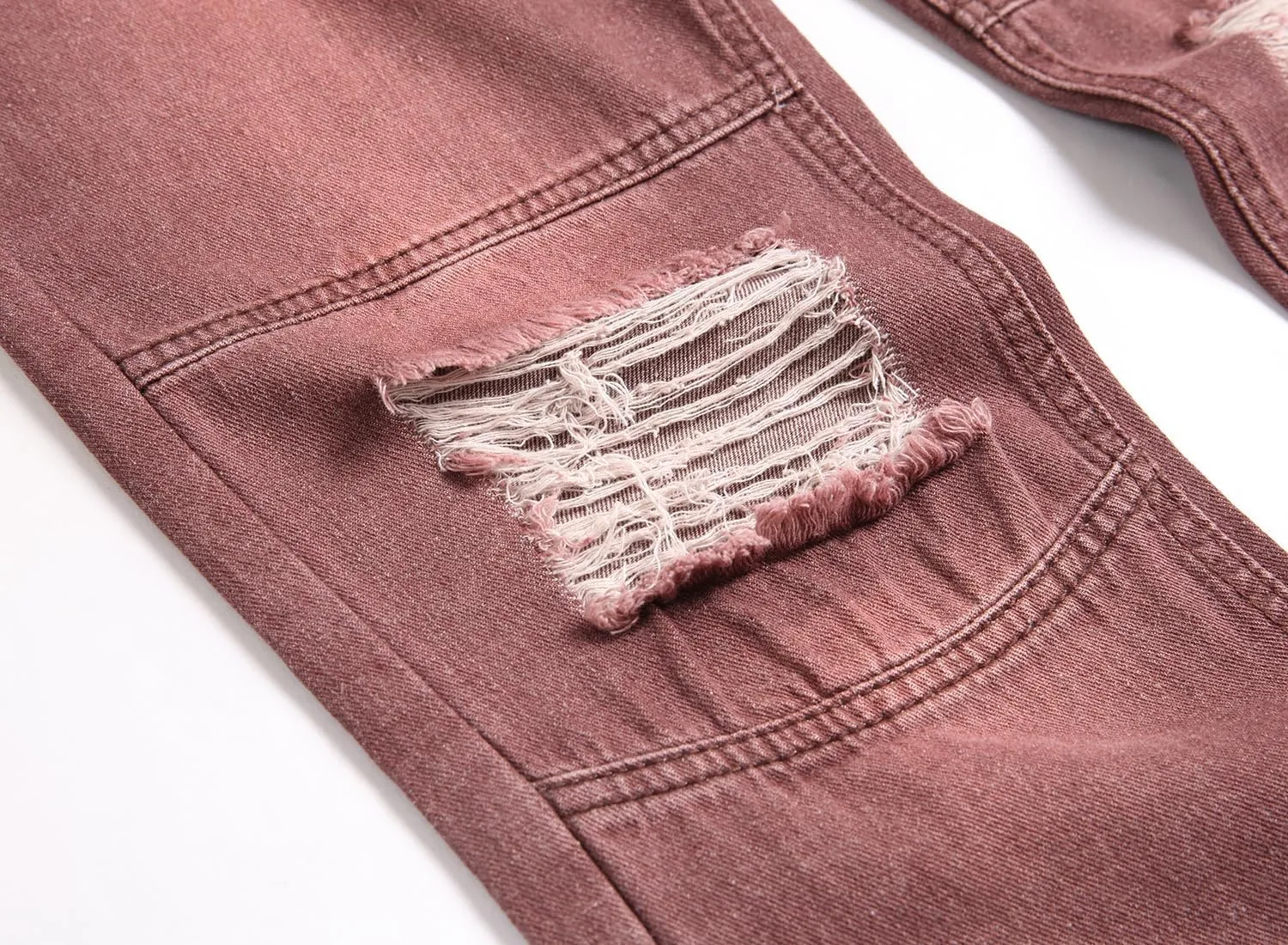 Slim Fit Men's Jeans, Ripped Stretch Jeans Denim Pants