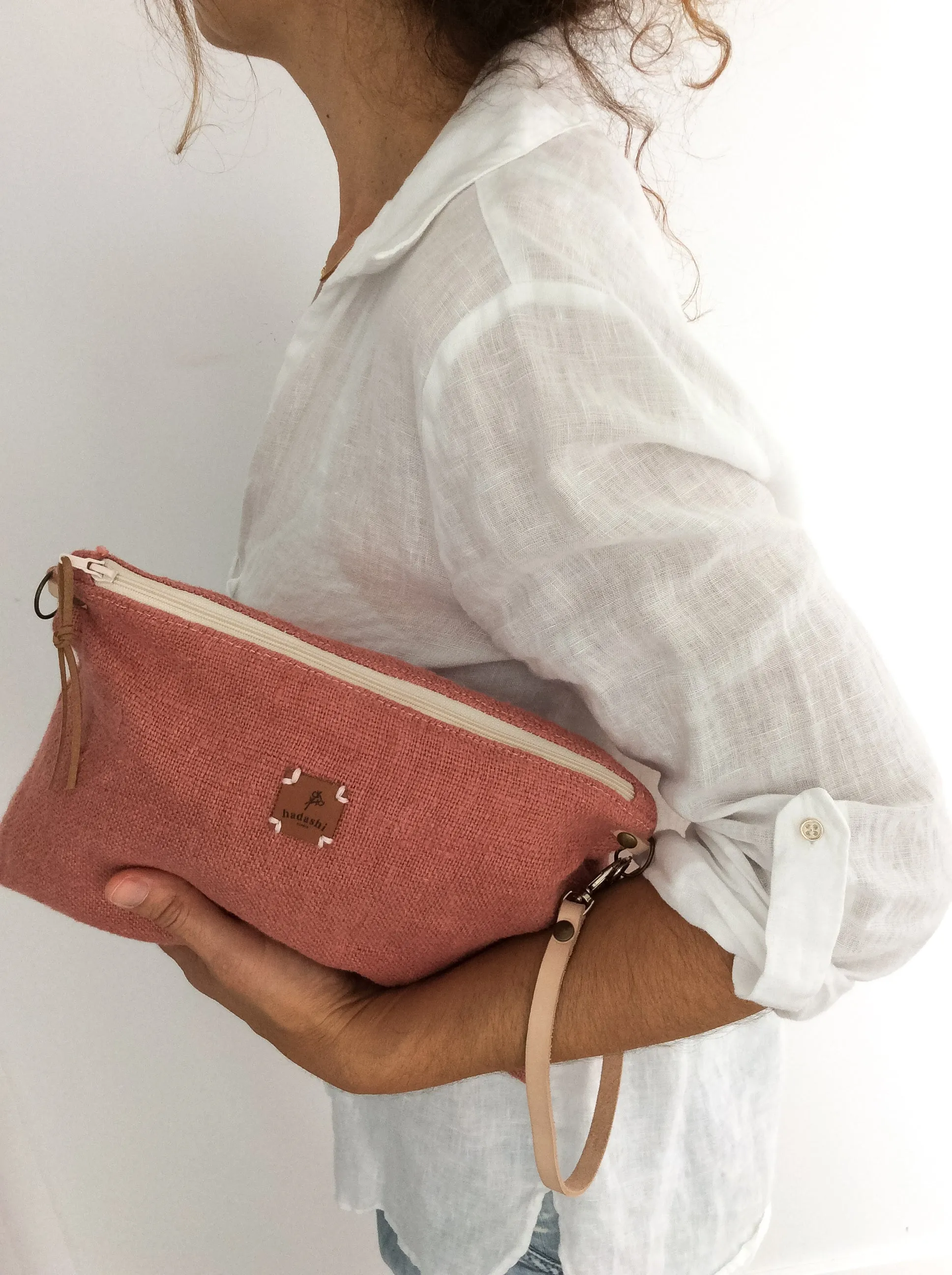 Slouchy pouch: rose