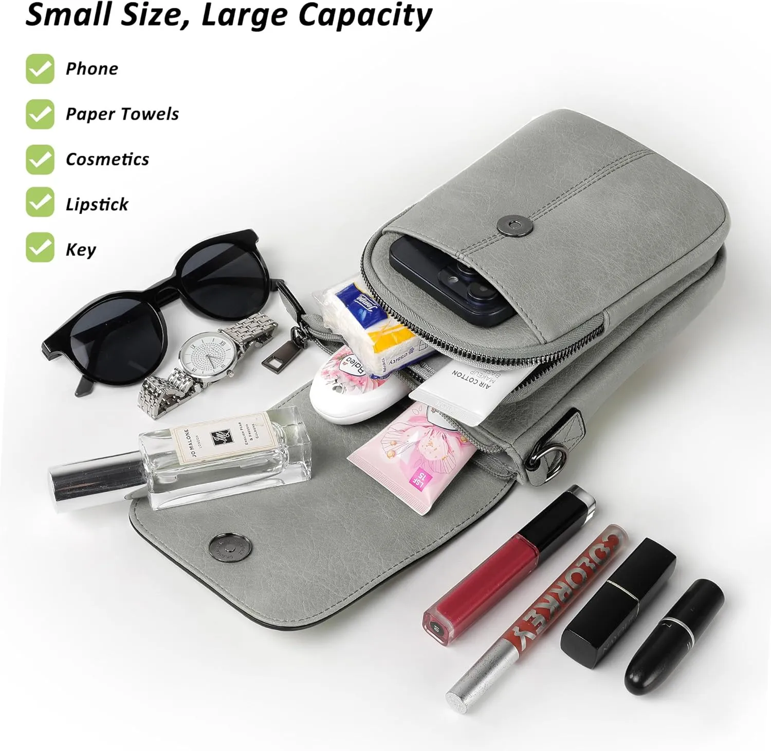 Small Crossbody Bags for Women, Small Purses for Women with Card Slots Phone Purse mit Adjustable Strap
