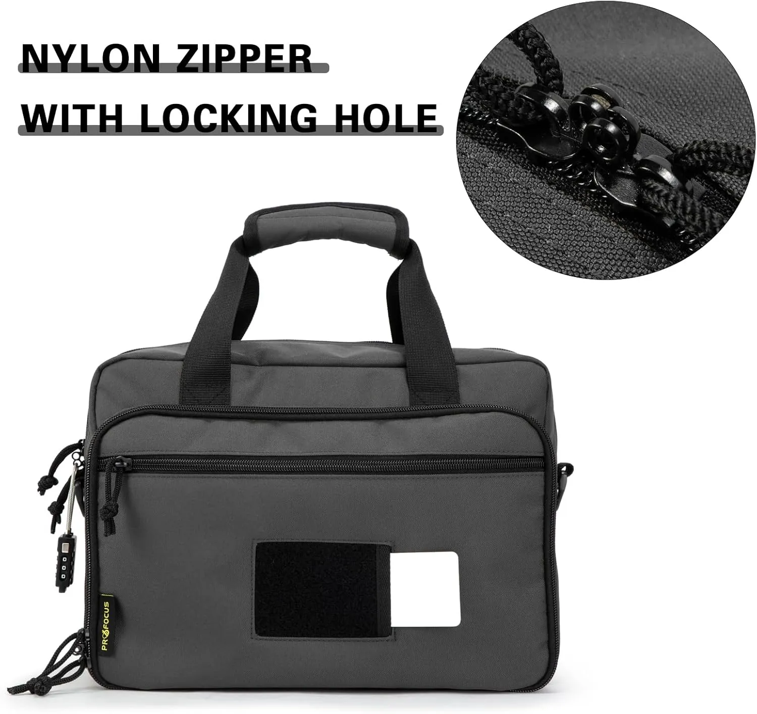 Small Range Bag For 2 Pistols Gun Range Bags For Handguns And Ammo Dual Pistol Handgun Revolver Hunting Bag Gun Carrying Case/Lockable Zippers