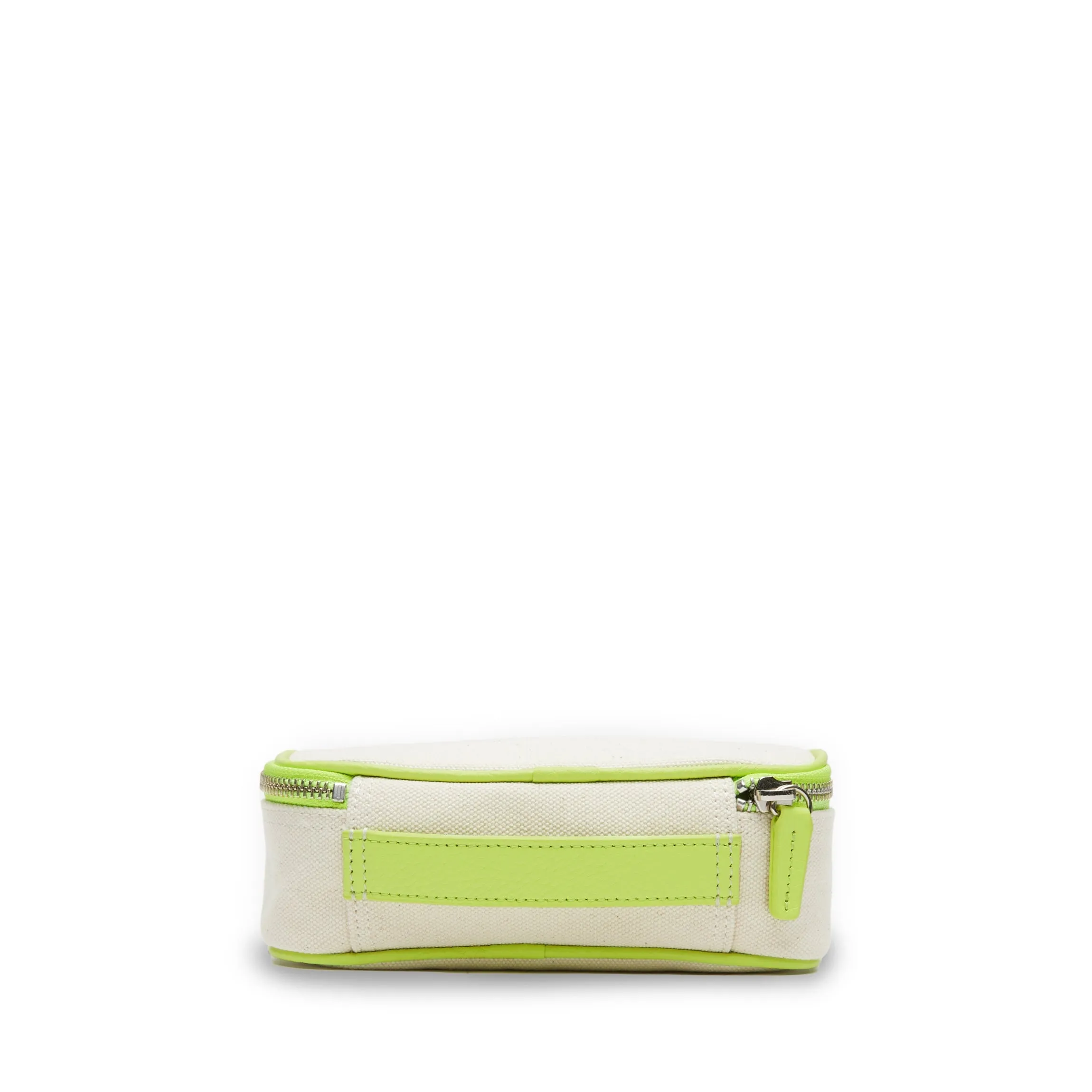 Small Travel Organizer in Canvas Natural Canvas/Lime