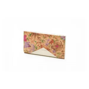 Sophie Wallet Light Floral and Cork