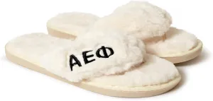 Sorority Shop Alpha Epsilon Phi Fuzzy Slippers Women