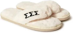Sorority Shop Tri Sigma Fuzzy Slippers Women