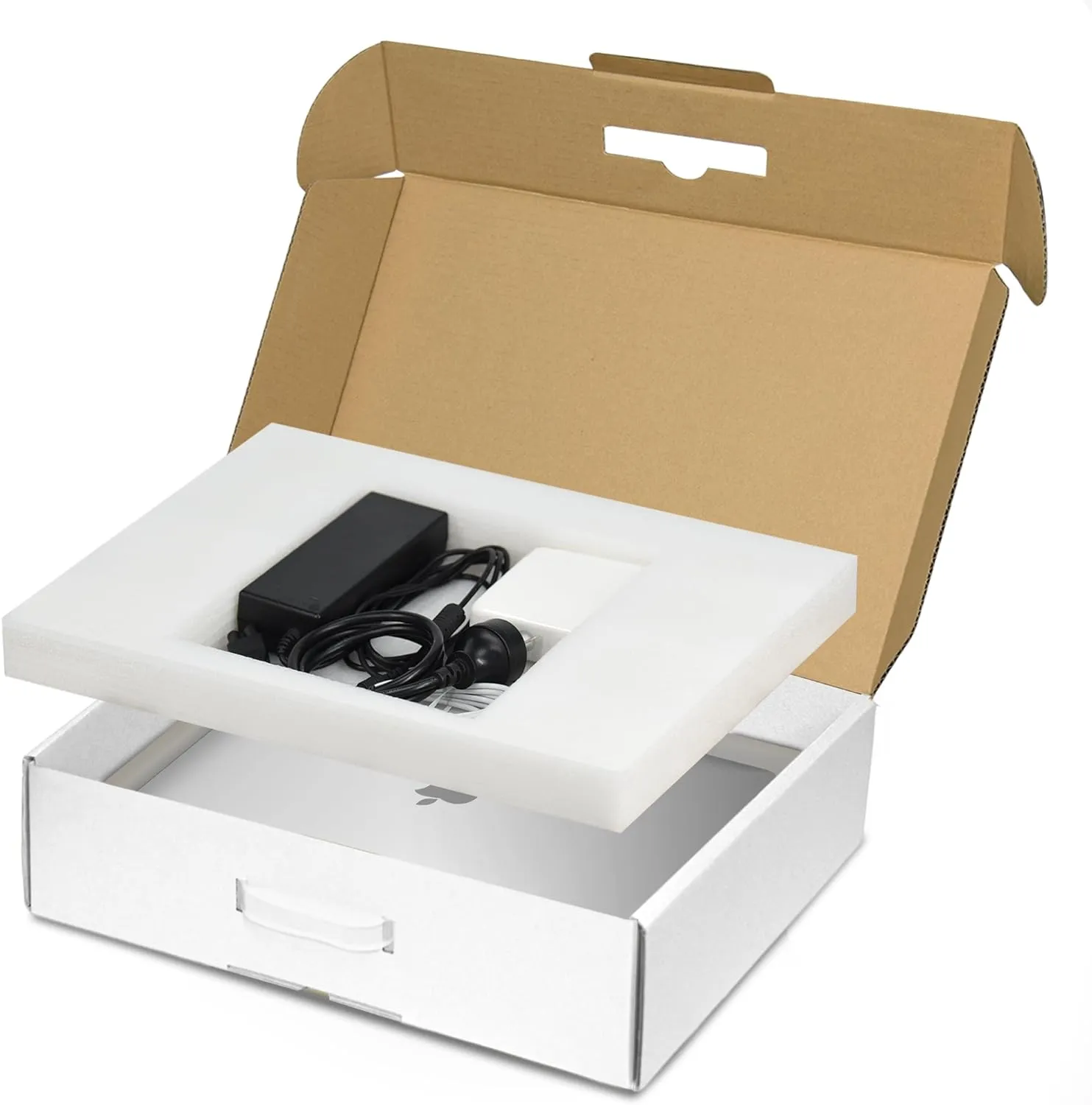 SOUNDANCE Laptop Box with Protection Foam, Cardboard Laptop Shipping Box, Secure Mailer Box for up to 17.3 Inches Notebook Computer, Handmade Laptop Sleevess