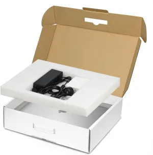 SOUNDANCE Laptop Box with Protection Foam, Cardboard Laptop Shipping Box, Secure Mailer Box for up to 17.3 Inches Notebook Computer, Handmade Laptop Sleevess