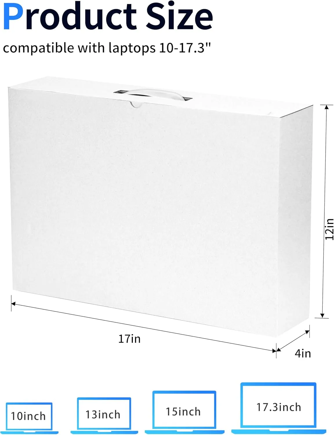SOUNDANCE Laptop Box with Protection Foam, Cardboard Laptop Shipping Box, Secure Mailer Box for up to 17.3 Inches Notebook Computer, Handmade Laptop Sleevess
