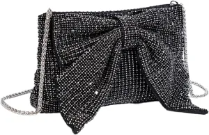 Sparkly Women Rhinestone Clutch Purse Stylish Diamonds Handbag Commuting Shoulder Purse for Casual Formal
