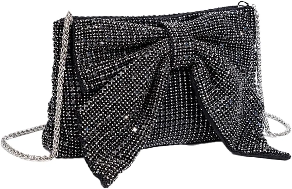 Sparkly Women Rhinestone Clutch Purse Stylish Diamonds Handbag Commuting Shoulder Purse for Casual Formal